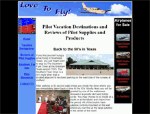 Tablet Screenshot of lovetofly.com